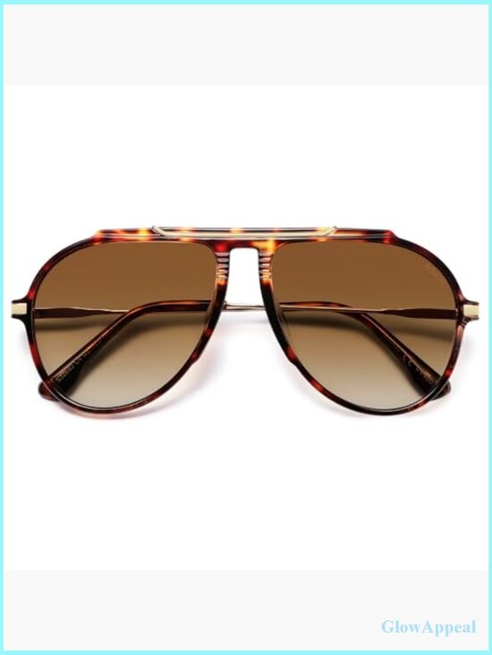 Retro Oversized Aviator Sunglasses Trendy Vintage Square Sun Glasses main image 6